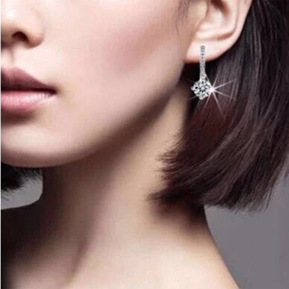 NEW 925 Sterling Silver Drop Earrings - Picture 6 of 12